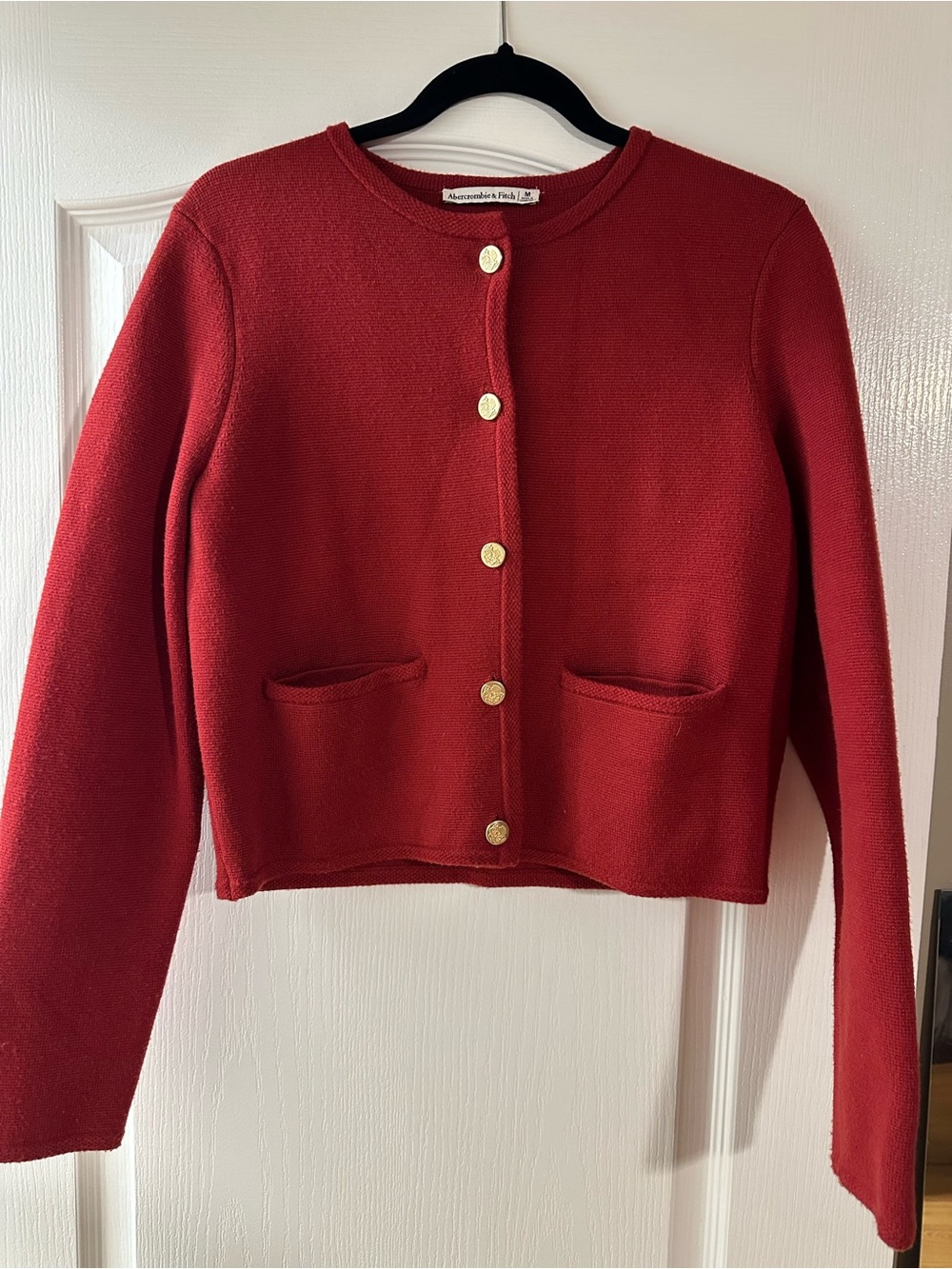 Abercrombie & Fitch LuxeLoft Crew Sweater Jacket